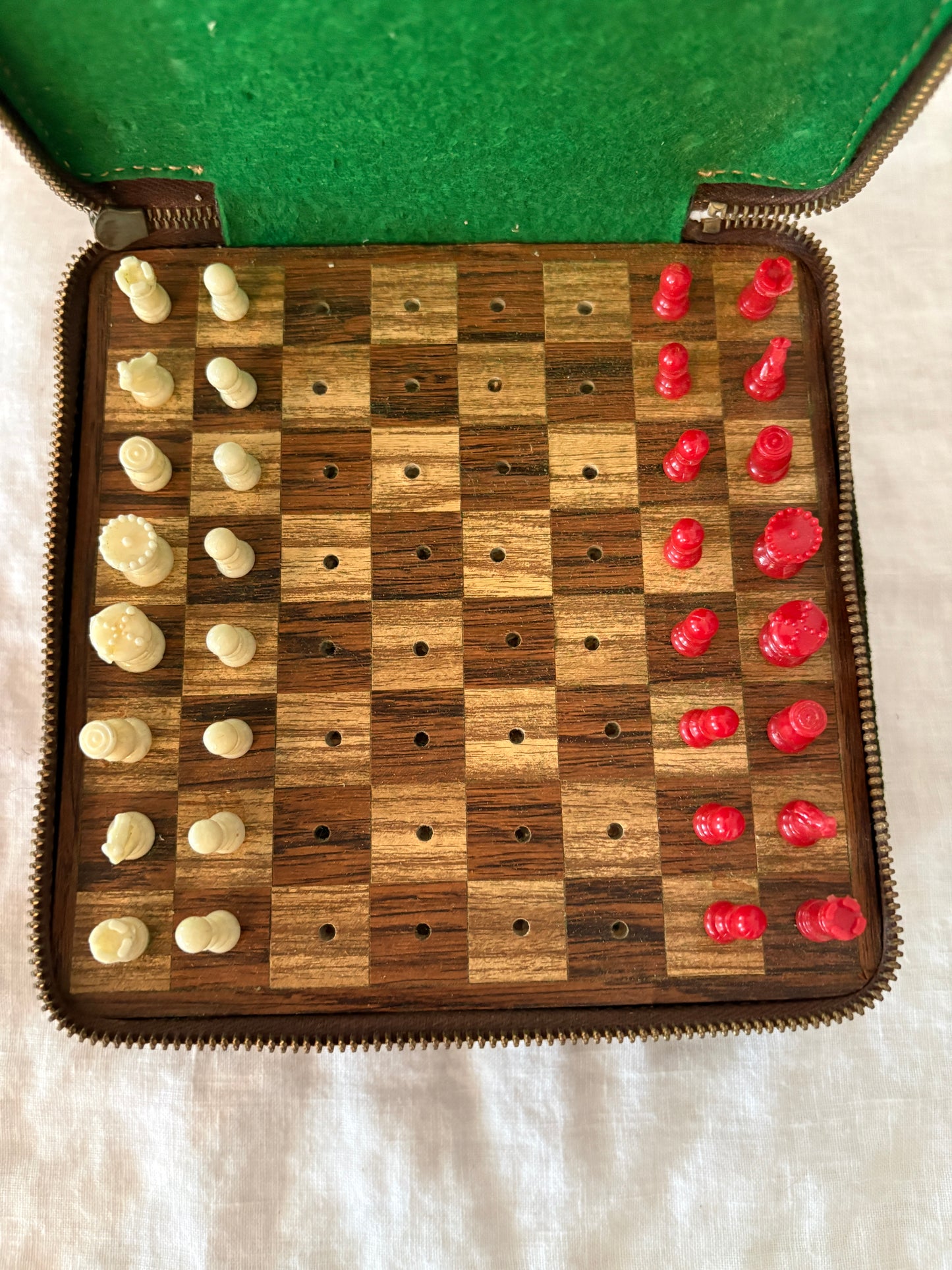 GUCCI Archival 1970’s Leather Poker, Chess and Dominoes Game Set