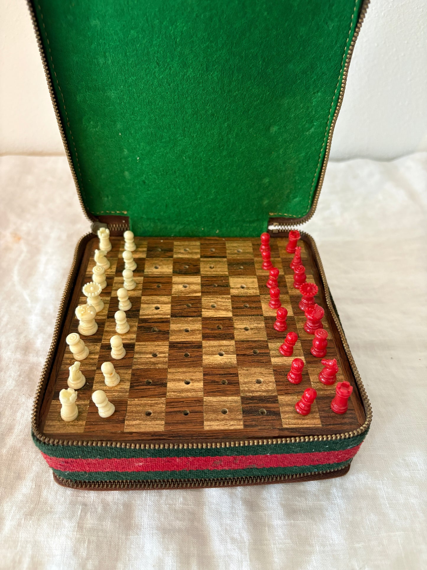 GUCCI Archival 1970’s Leather Poker, Chess and Dominoes Game Set