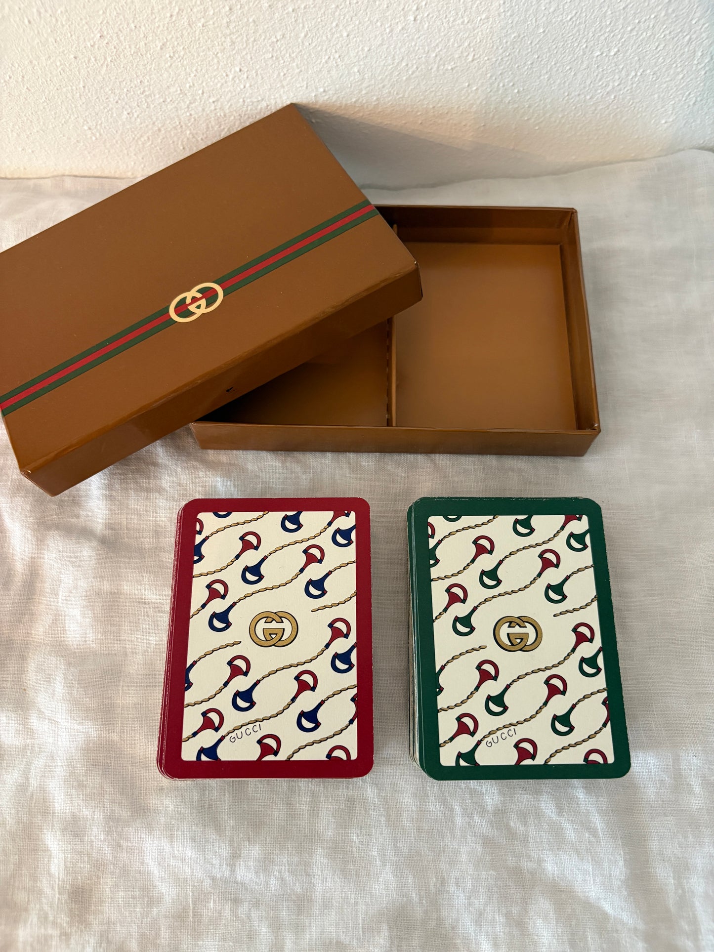 GUCCI 1980’s Vintage Poker Playing Cards in Box