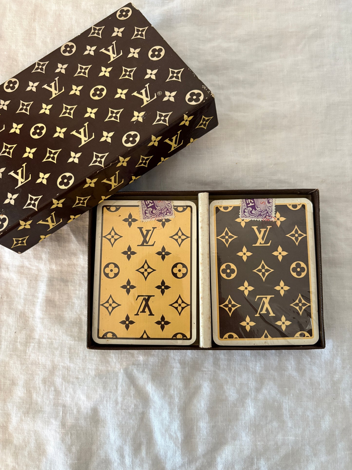 Louis Vuitton 1980’s Poker Playing Cards Sealed in Box