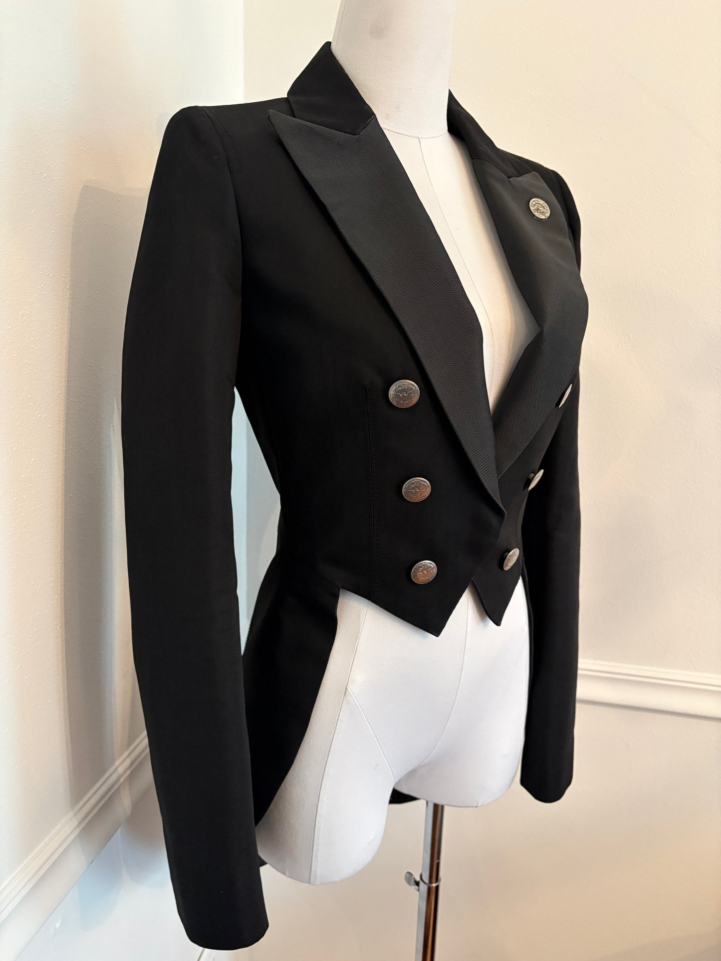 Armani Jeans 1990's Vintage Military Black Blazer