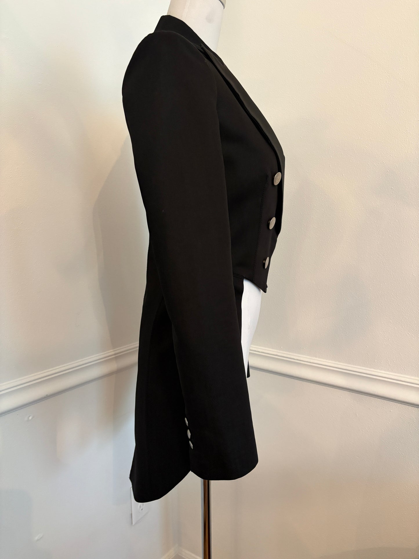 Armani Jeans 1990's Vintage Military Black Blazer