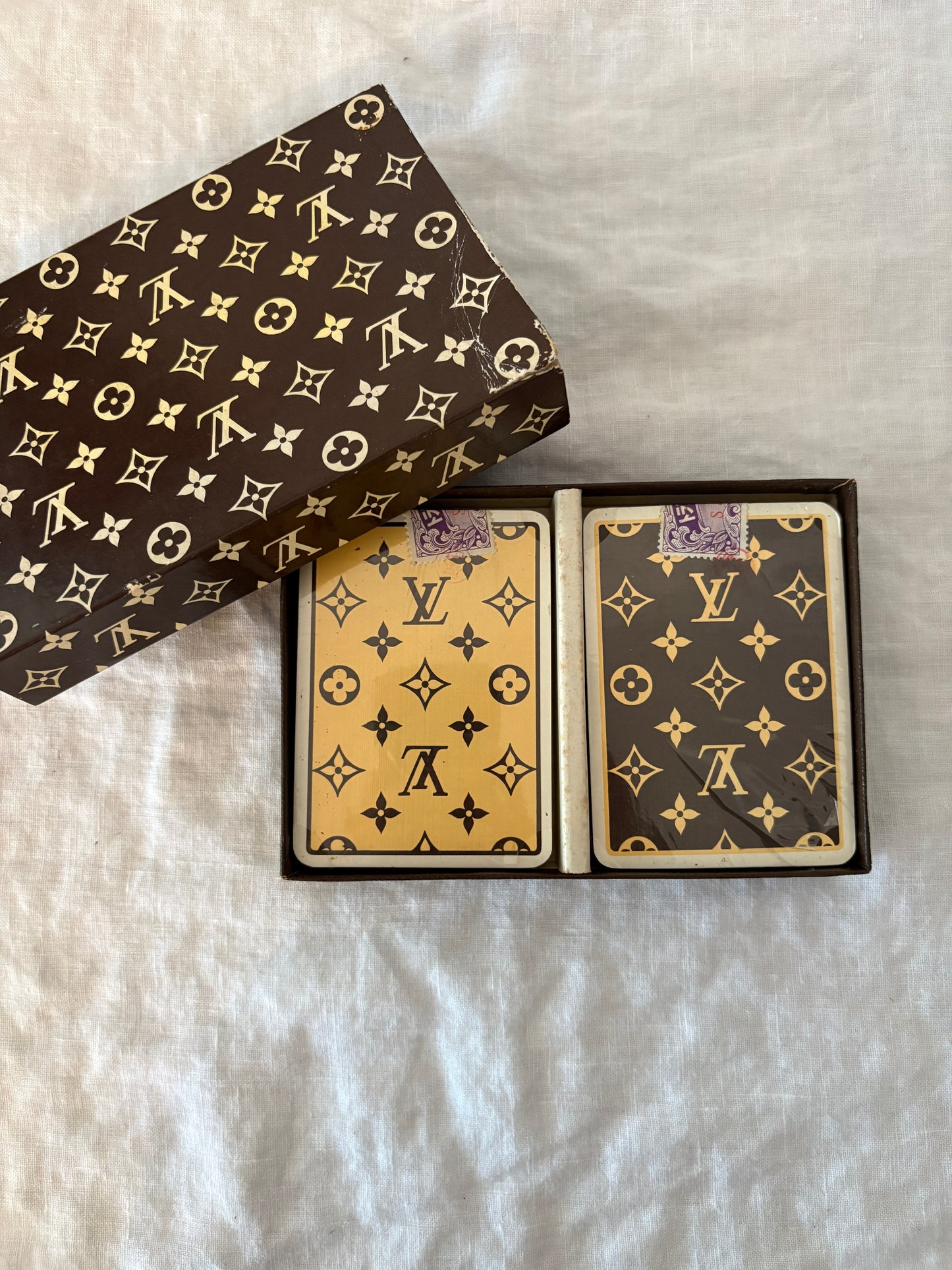 Louis Vuitton 1980’s Poker Playing Cards Sealed in Box