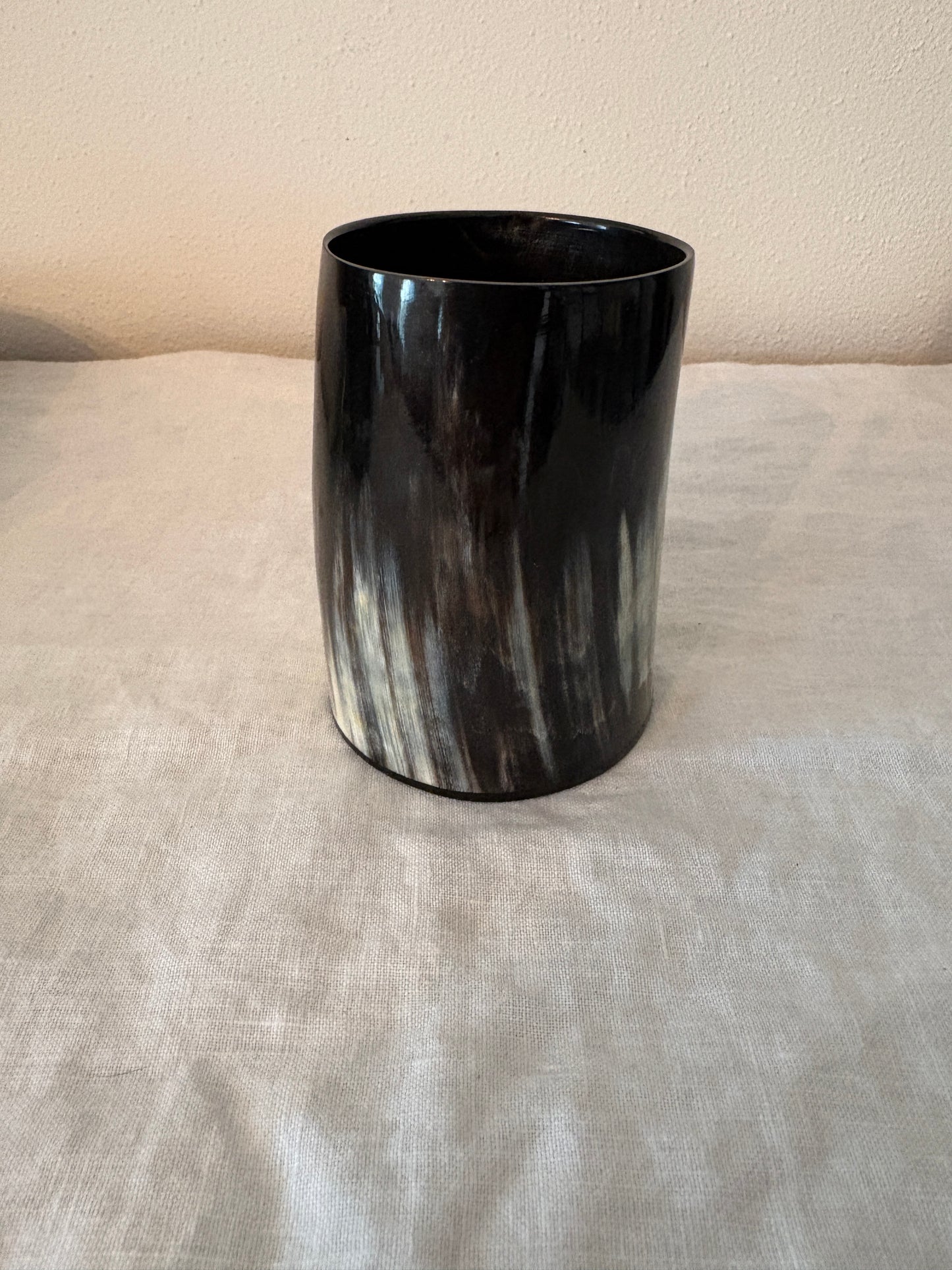 GUCCI 1990’s Buffalo Horn Minimalist Vase in Original Box