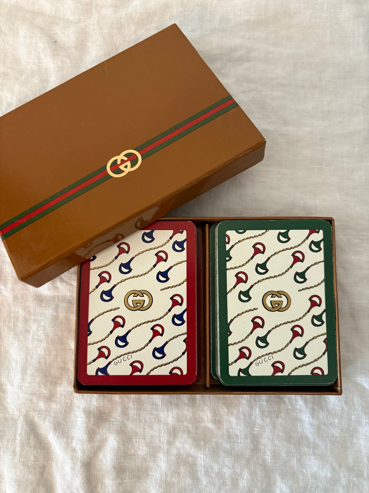 GUCCI 1980’s Vintage Poker Playing Cards in Box