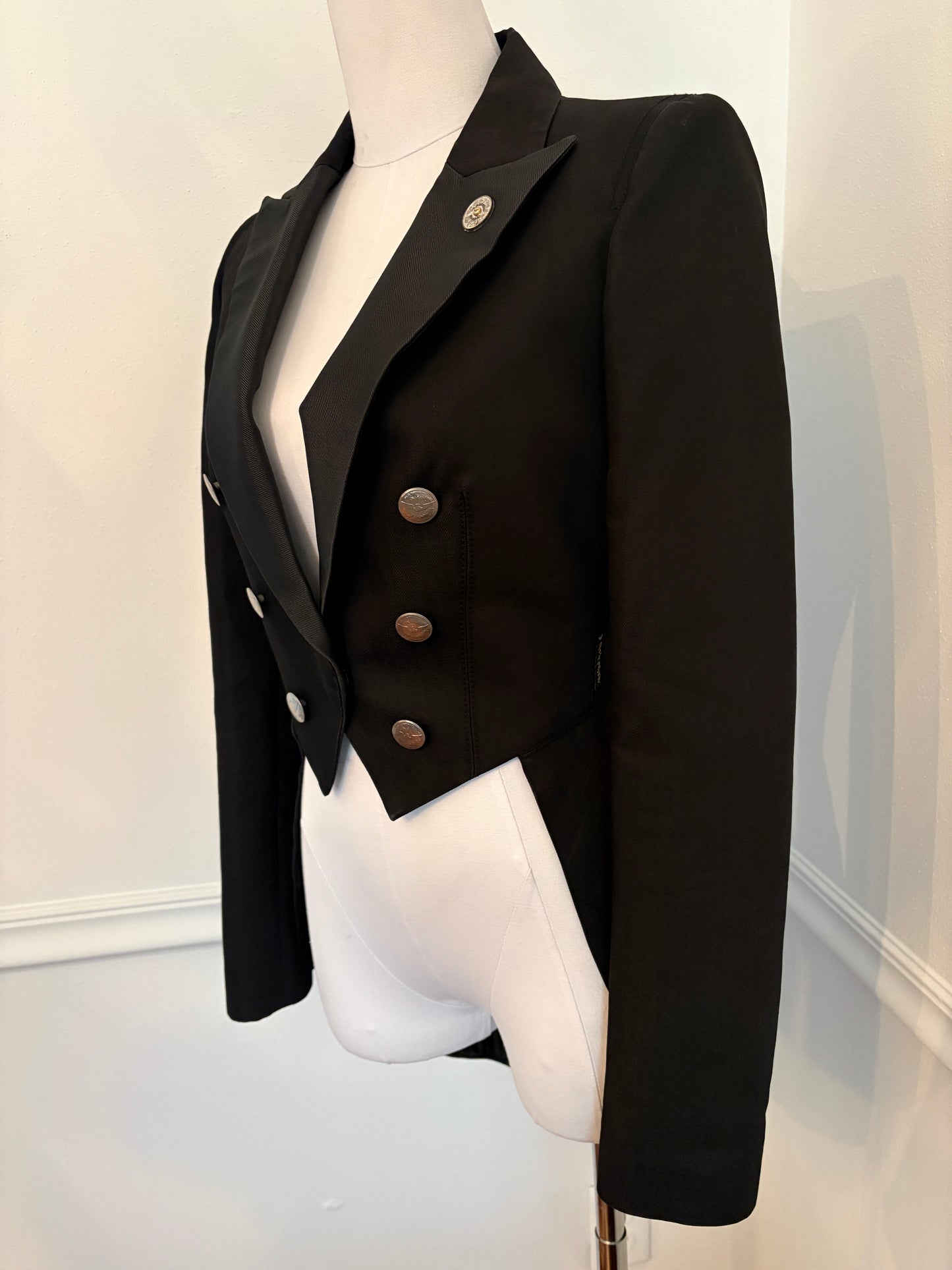 Armani Jeans 1990's Vintage Military Black Blazer