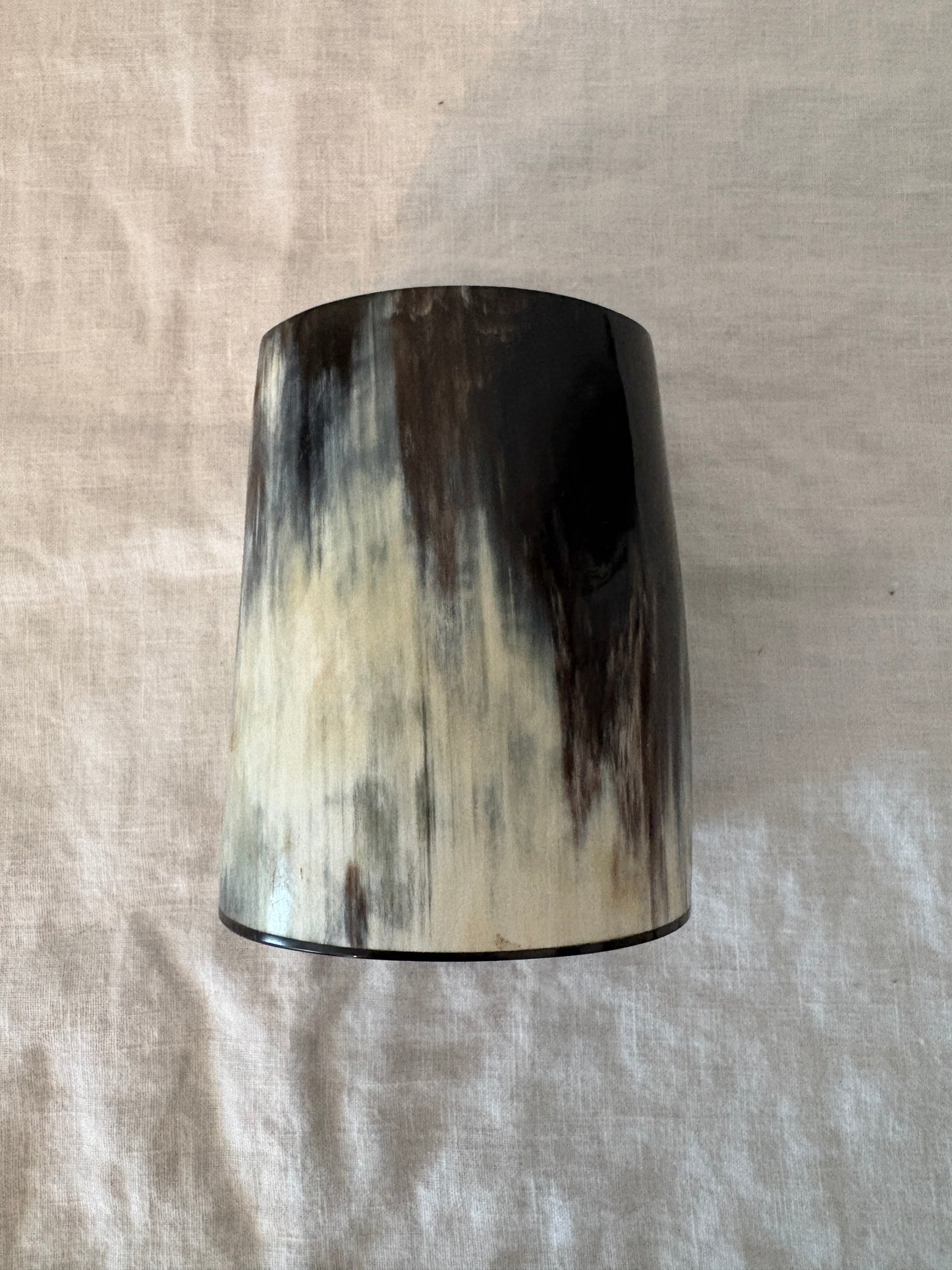 GUCCI 1990’s Buffalo Horn Minimalist Vase in Original Box