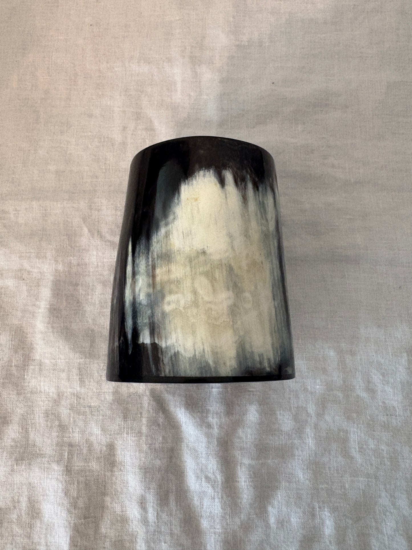 GUCCI 1990’s Buffalo Horn Minimalist Vase in Original Box