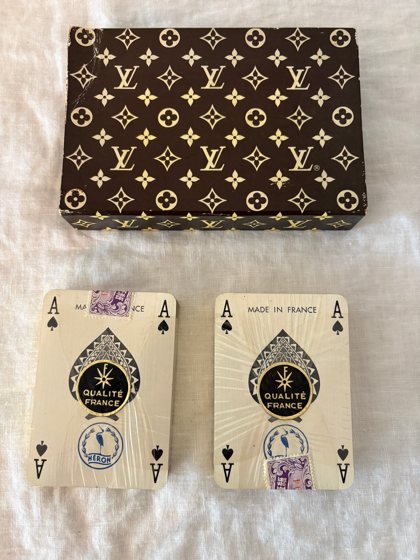 Louis Vuitton 1980’s Poker Playing Cards Sealed in Box