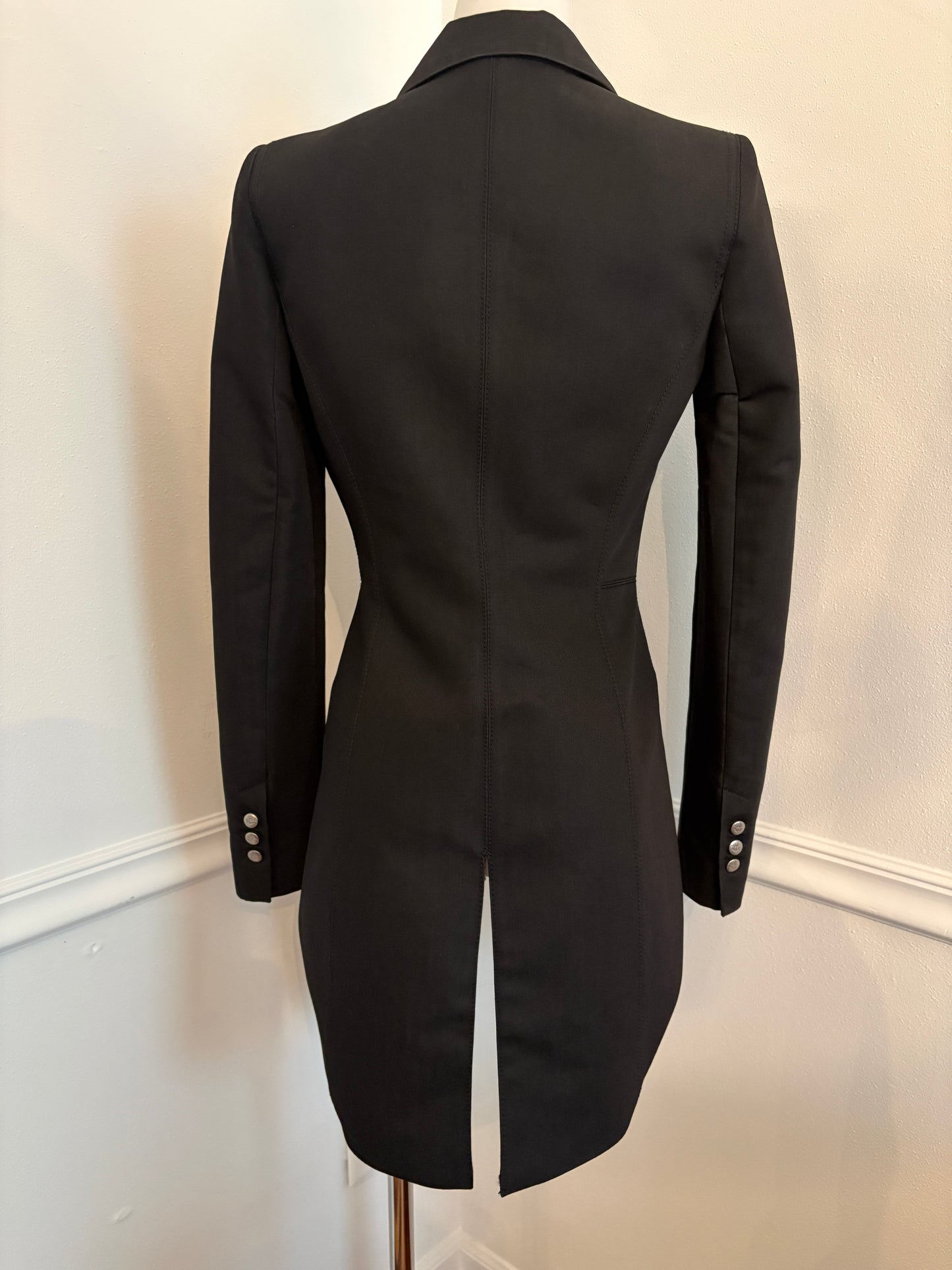 Armani Jeans 1990's Vintage Military Black Blazer